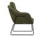 Fauteuil DONOVAN tissu velours côtelé vert