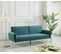 Banquette convertible 3 places GATSBY tissu bleu