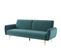 Banquette convertible 3 places GATSBY tissu bleu