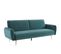 Banquette convertible 3 places GATSBY tissu bleu