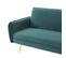 Banquette convertible 3 places GATSBY tissu bleu