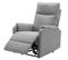 Fauteuil relax électrique SAMMY tissu gris