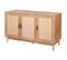 Buffet 3 portes MANELLA 133 cm imitation chêne