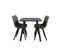 Table + 4 chaises SAVINA Noir et kaki