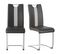 Lot de 2 chaises SNOW 4 noir et grise