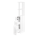 Meuble Wc Rangement Salle De Bain -  Mdf Blanc Et 3 tiroirs Blanc - Gain De Place Pour Rangement