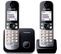 Téléphone Sans Fil Duo Dect Noir/argent - Kxtg6812