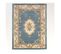 Tapis D'orient Shaggy En Laine Aubusson Bleu 120x180