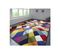 Tapis Multicolore Moderne Rectangle à Courtes Mèches Rhumba Multicolore 160x230