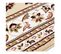 Tapis Orient Rectangle Intérieur Courtes Mèches Sherborne Beige 80x150