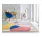 Tapis Contemporain Courbe Pour Salon Glow Multicolore 120x170