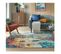 Tapis Moderne Courtes Mèches Rayé Rectangle Abstraction Multicolore 120x170