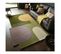 Tapis En Laine Design Géométrique Lozenge Vert 120x180