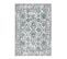 Tapis Floral Laine Rectangle Mèches Courtes Yasmin Ivoire 160x230