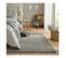 Tapis Laine Plat Contemporain Rectangle Rue Gris 160x230