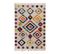 Tapis Kilim Avec Franges Rectangle Bohemia Crème 80x150