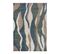 Tapis Shaggy Abstrait Design Intérieur Stream Bleu 80x150