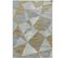 Tapis De Salon Moderne Blocks En Polyester - Jaune - 120x170 Cm