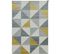 Tapis De Salon Moderne Cubico En Polypropylène - Gris - 120x170 Cm