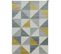 Tapis De Salon Moderne Cubico En Polypropylène - Gris - 160x230 Cm