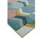 Tapis De Salon Moderne Hexo En Polypropylène - Multicolore - 160x190 Cm