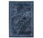 Tapis Moderne Raya Border En Polyester - Bleu - 200x290 Cm