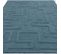 Tapis De Salon Zema En Laine - Bleu - 200x290 Cm