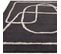 Tapis De Salon Moderne En Laine Eternity En Laine - Noir - 200x300 Cm