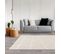 Tapis De Salon Tissé Plat Fjord En Polyester - Beige - 200x290 Cm