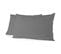 Lot De 2 Taies Rectangulaires 100% Coton - Gris Foncé - 50x70 Cm