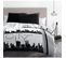 City By Night Parure De Couette Microfibre - Gris - 140 X 200 Cm