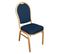 Chaises De Banquet En Aluminium à Dossier Arrondi Bleues - Lot De 4 -