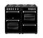 Piano De Cuisson Gaz 100 cm - 7 Foyers - 6.9kw - Fours Électriques - Noir - Pkens100dfblk