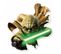 Blason Mural En Carton Star Wars Yoda 65 Cm