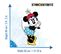 Figurine En Carton - Disney Minnie Vintage Et Sa Jupe Bleue Et Blanche - Haut 96 Cm