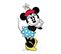 Figurine En Carton - Disney Minnie Vintage Et Sa Jupe Bleue Et Blanche - Haut 96 Cm