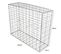 Lot De 4 Paniers De Gabions 100cm X 80cm X 30cm