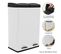 Poubelle De Recyclage 60l Double Blanche