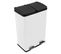 Poubelle De Recyclage 60l Double Blanche