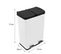 Poubelle De Recyclage 60l Double Blanche