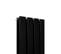 Radiateur Plat Noir Mat 160 Cm X 28 Cm