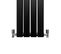 Radiateur Plat Noir Mat 160 Cm X 28 Cm