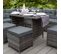 Salon De Jardin En Rotin 9 Personnes – Gris