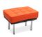 Banc City (1 Place) - Simili Cuir Orange