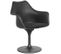 Chaise De Salle à Manger Avec Accoudoirs - Chaise Pivotante Noire - Tulipa Noir