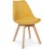 Chaise De Salle à Manger Scandinave Rembourrée  Jaune