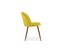 Chaise De Salle à Manger - Tapissée De Velours - Design Scandinave - Bennett Vert Foncé