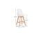 Premium Tabouret De Bar Brielle Avec Coussin De Style Scandinave - Bois Taupe