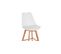 Premium Tabouret De Bar Brielle Avec Coussin De Style Scandinave - Bois Vert Pastel