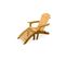 Adirondack Chaise Longue De Jardin + Repose-pieds En Bois - Set - Anela Vert